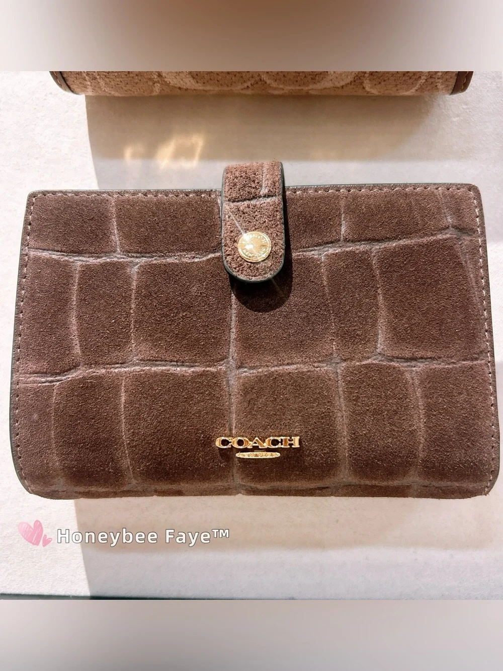 Coach 2-In-1 Wallet Crocodile-embossed leather